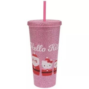 Pink Hello Kitty Rhinestone Tumbler